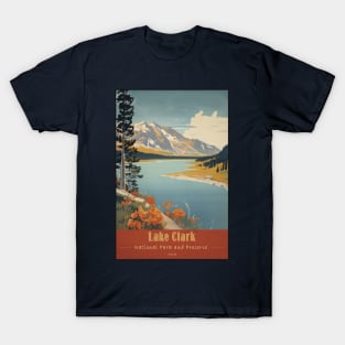 Lake Clark National Park Vintage Travel Poster T-Shirt